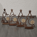 Personalisierter Weihnachtsbaum aus Holz mit Wunschgravur - Gravurliebe