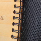 Hochwertige Wire-O-Bindung und Verarbeitung des personalisierten Holz-Fangjournals