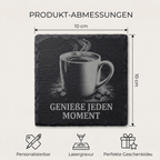 Schiefer Untersetzer personalisiert – Best Mom & Dad oder mit Name - Gravurliebe