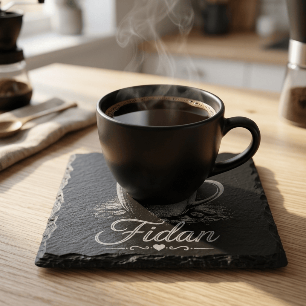 Schiefer Untersetzer personalisiert – Best Mom & Dad oder mit Name - Gravurliebe