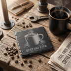 Schiefer Untersetzer personalisiert – Best Mom & Dad oder mit Name - Gravurliebe