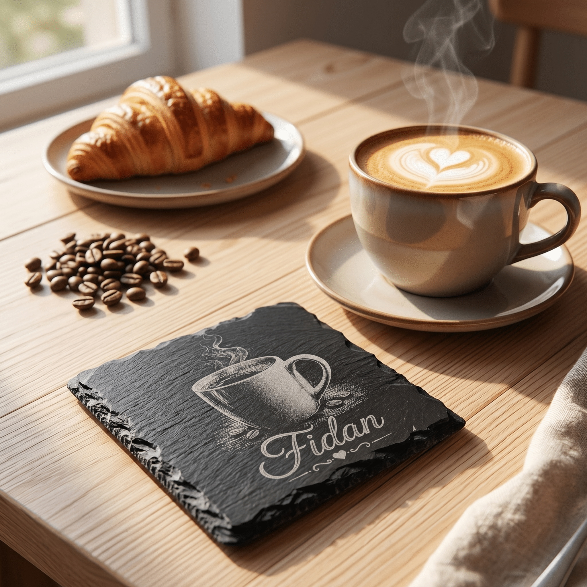 Schiefer Untersetzer personalisiert – Best Mom & Dad oder mit Name - Gravurliebe