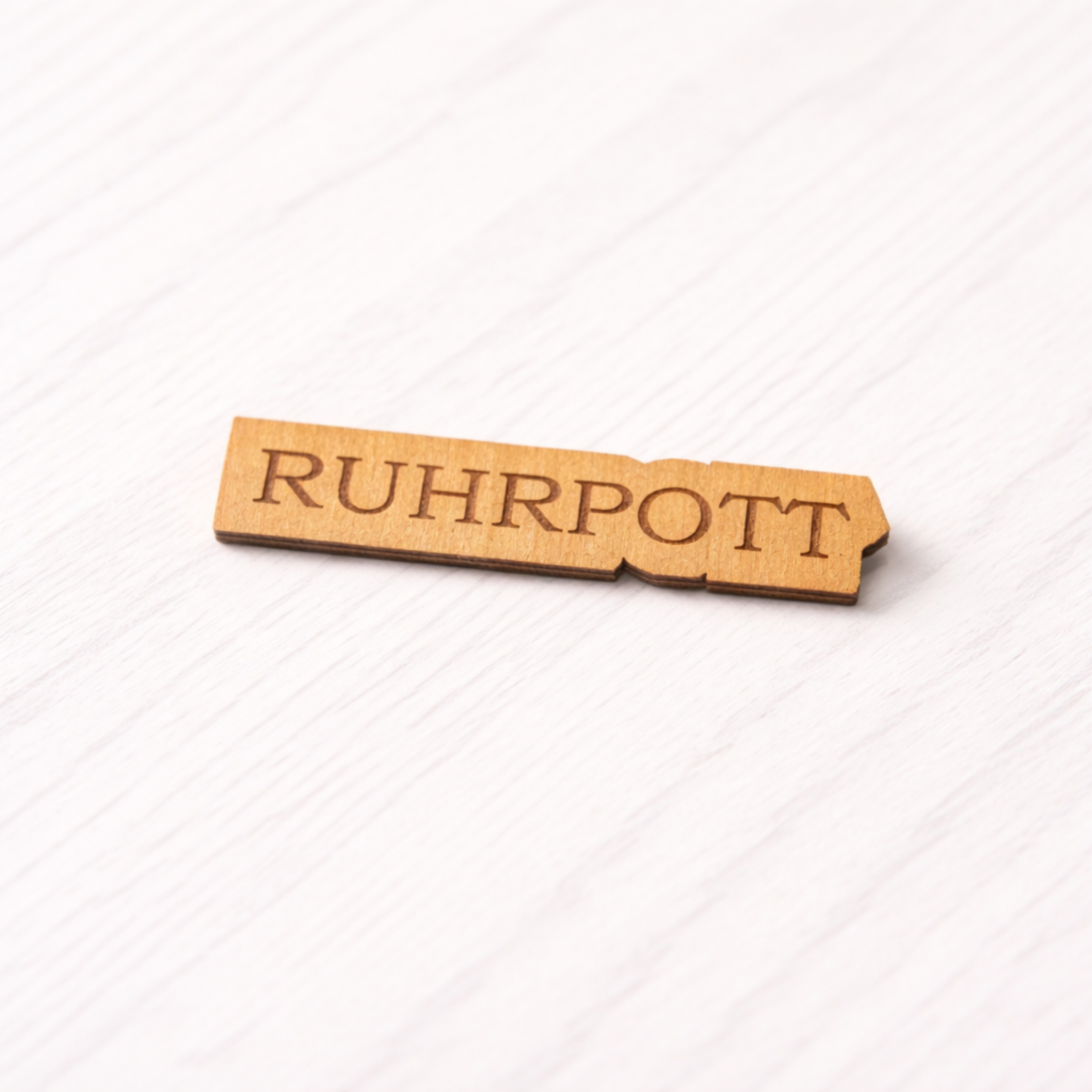 Ruhrpott Kühlschrankmagnet aus Holz – Dialekt Wörter für echte Kumpel