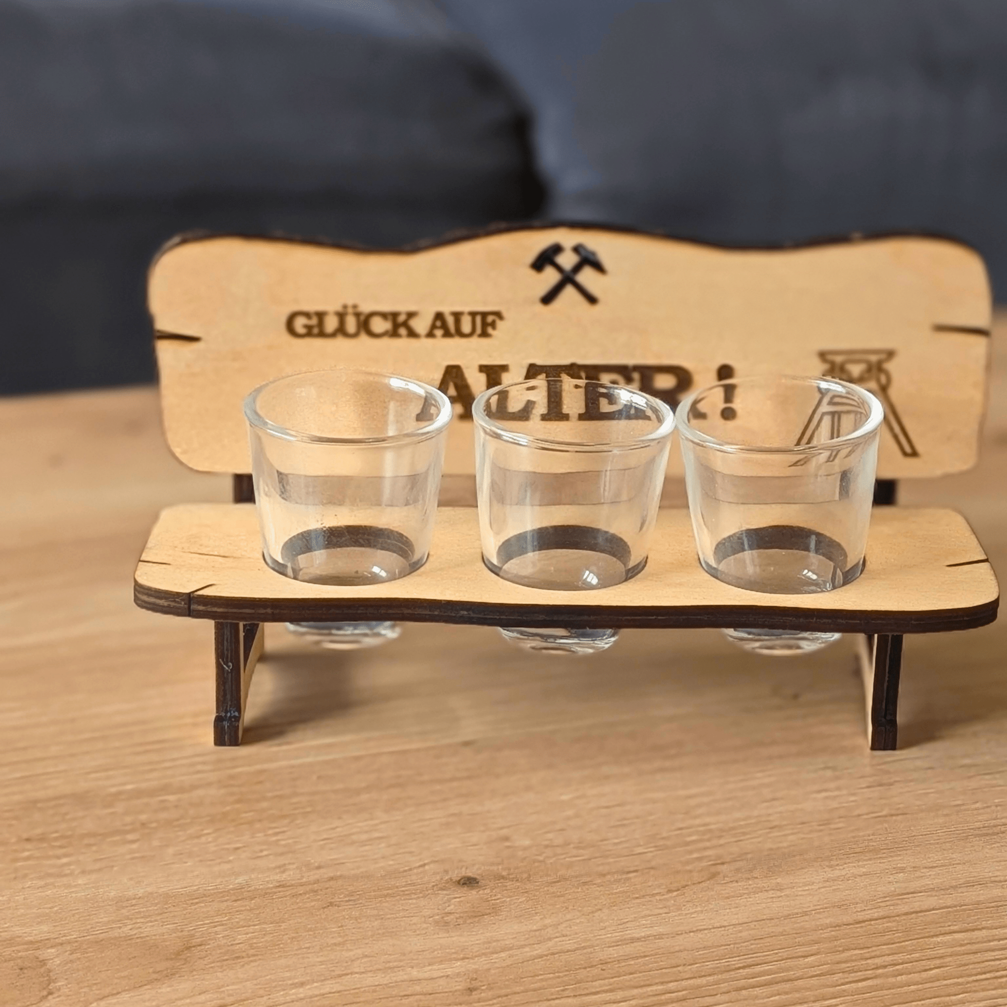 Ruhrpott Schnapsbank „Glück Auf Alter“ – Männer Geschenk für Papa & Kumpel - Gravurliebe