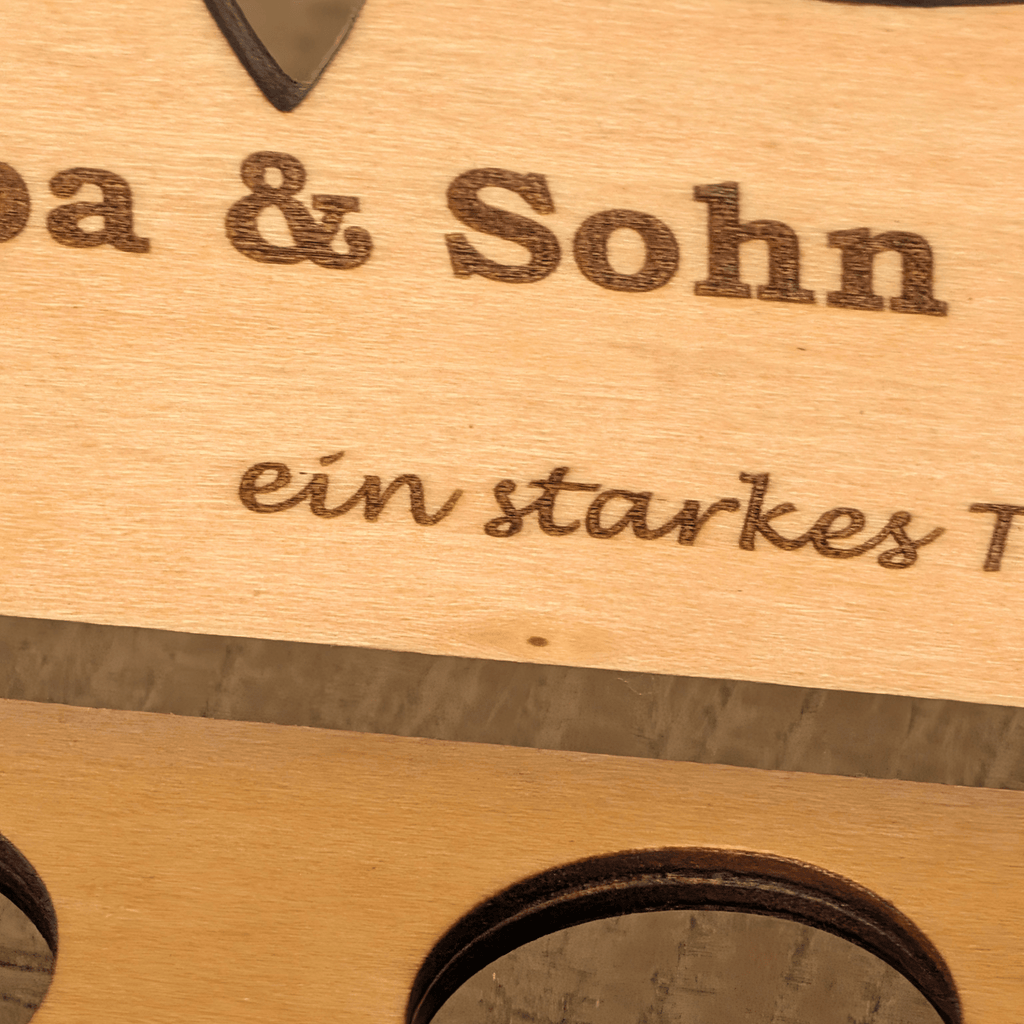 Schnapsbank Papa & Sohn personalisiert – Geschenk für Vater & Sohn mit Gravur - Gravurliebe