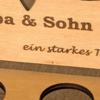 Schnapsbank Papa & Sohn personalisiert – Geschenk für Vater & Sohn mit Gravur - Gravurliebe
