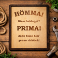 Ruhrpott Wandbild Holz – Bergbau Deko – Geschenk für Kumpel – Malocher Spruch