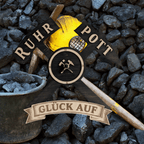 Ruhrpott Wanduhr aus Holz – Bergbau Design mit Schlägel & Eisen „Glück Auf“ - Gravurliebe