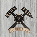 Ruhrpott Wanduhr aus Holz – Bergbau Design mit Schlägel & Eisen „Glück Auf“ - Gravurliebe