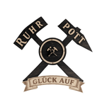 Ruhrpott Wanduhr aus Holz – Bergbau Design mit Schlägel & Eisen „Glück Auf“ - Gravurliebe