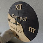Ruhrpott Wanduhr aus Holz – Geschenk für Papa & Männer mit Bergbau Design