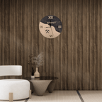 Ruhrpott Wanduhr aus Holz – Schlägel & Eisen – Geschenk für Männer - Gravurliebe