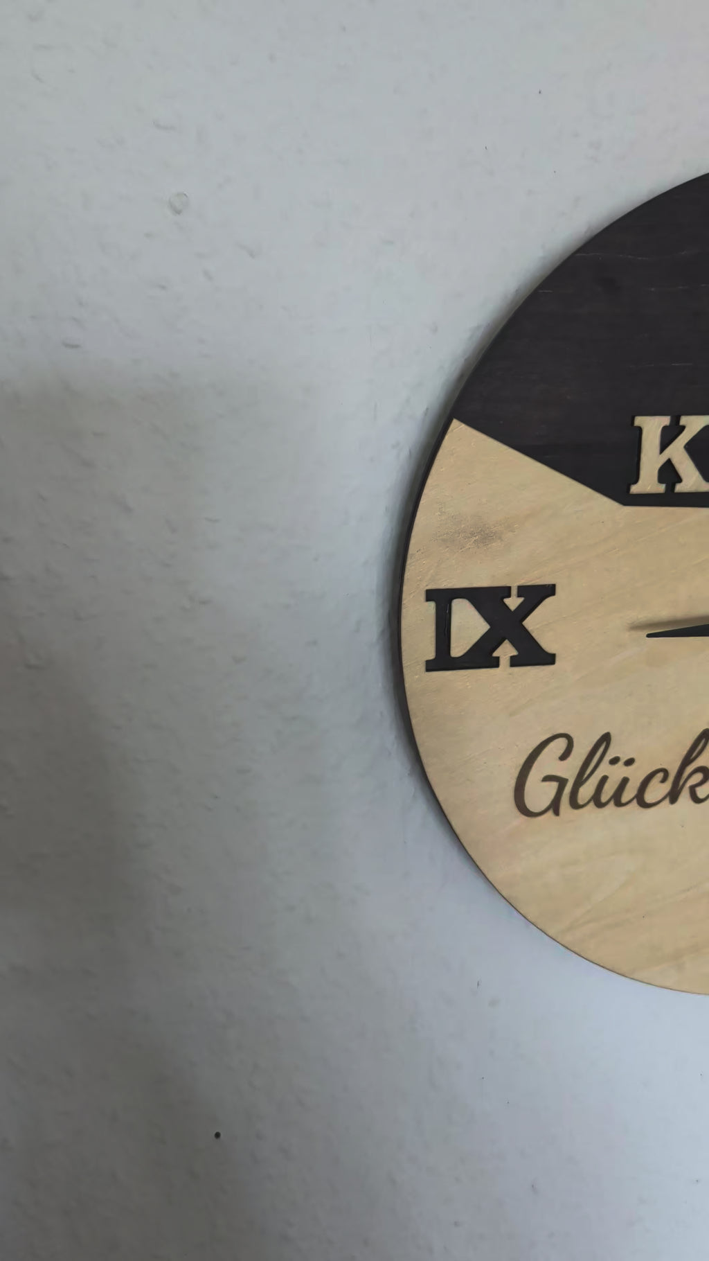 Ruhrpott Wanduhr aus Holz – Geschenk für Papa & Männer mit Bergbau Design